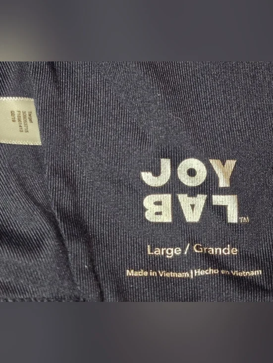 EUC JOYLAB Womens Large Navy Blue Athletic Workout Racerback Top Bra/Bralette - Picture 3 of 3